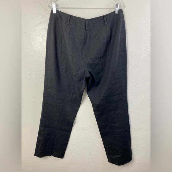 Linen Stretch Anne Klein Wide Leg Summer Beach Vacation Pants size 14 Petite - Picture 2 of 10